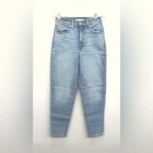 Levi's Women's 27 High-Waisted Mom Jeans Blue Denim e0805 W27 X L29 NWOT
